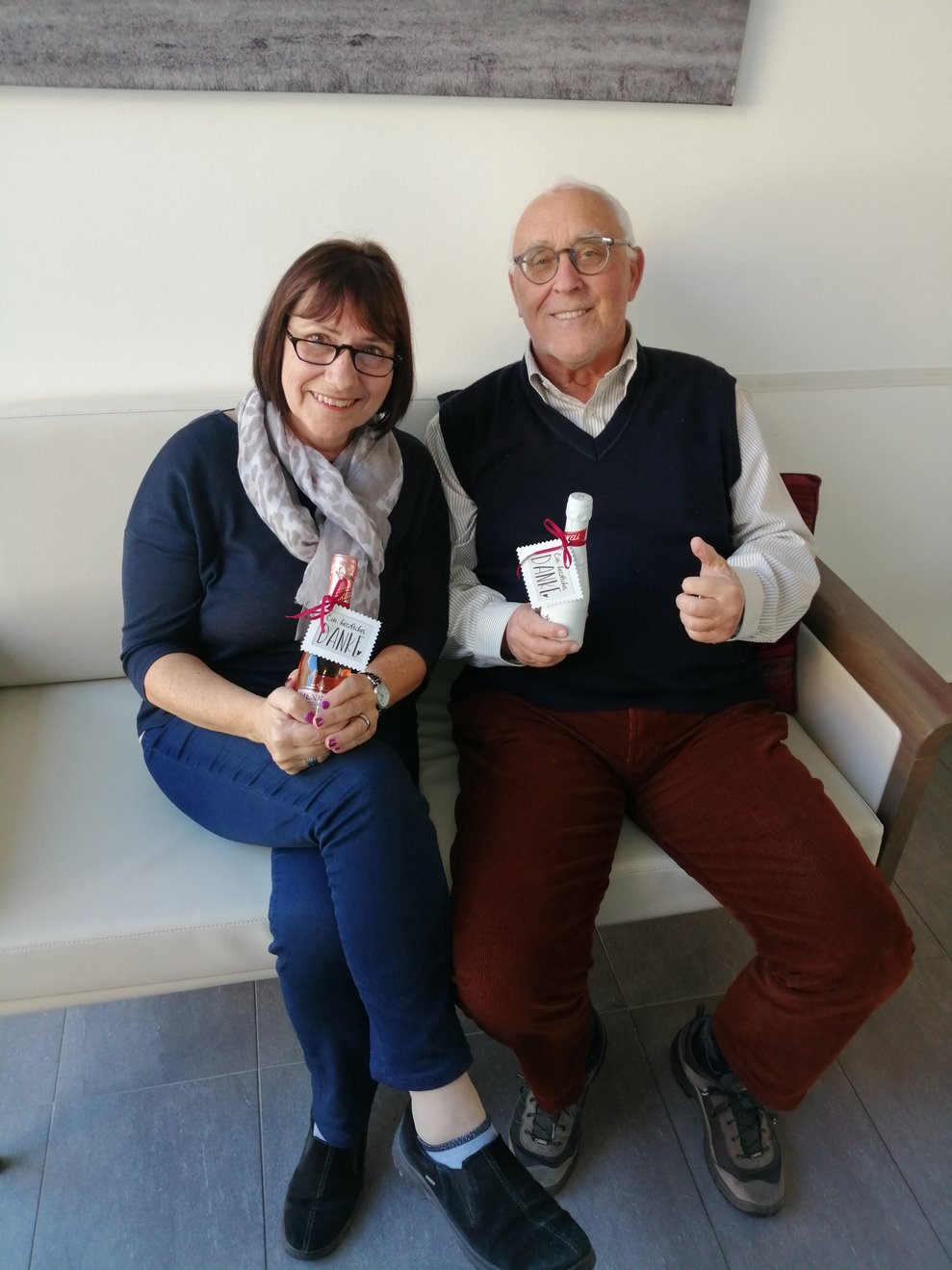 Stellvertretend für alle stellten sich Monika Nolz und Franz Malainer für ein Foto zur Verfügung.